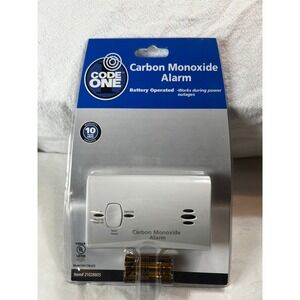 Code One Carbon Monoxide Alarm Battery Operated White‎ KN-COB-LP2 Kidde New